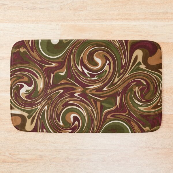 Item preview, Forest and Maroon Swirls Abstract designed and sold by Owcomm.