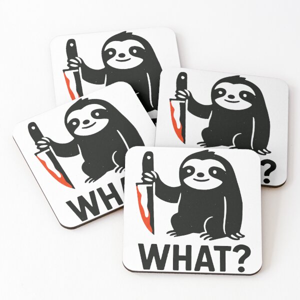Item preview, Sloth Wif Knife designed and sold by ManiaPopShop.