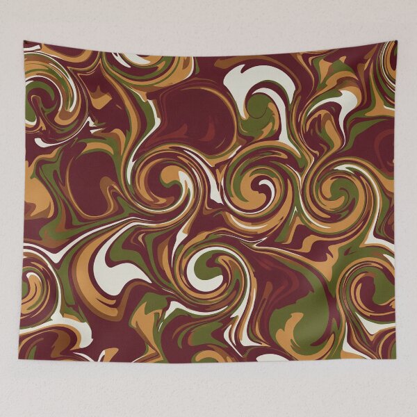 Item preview, Rich Earth Tones Swirl Camo Abstract designed and sold by Owcomm.