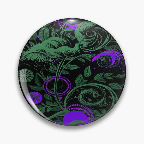 Item preview, Dreamweaver Vines in Violet and Jade designed and sold by Exodoi.