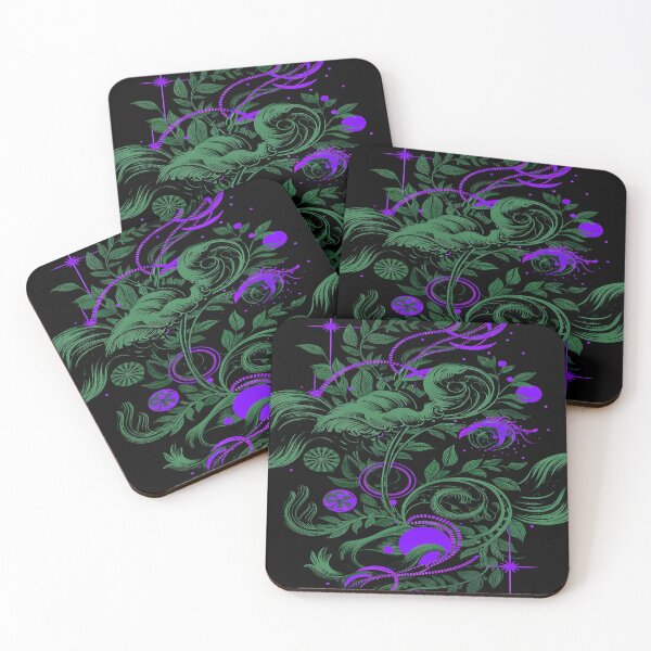 Item preview, Dreamweaver Vines in Violet and Jade designed and sold by Exodoi.