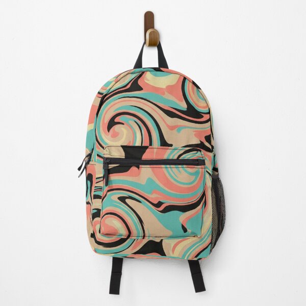 Item preview, Teal Peach Swirls Abstract designed and sold by Owcomm.