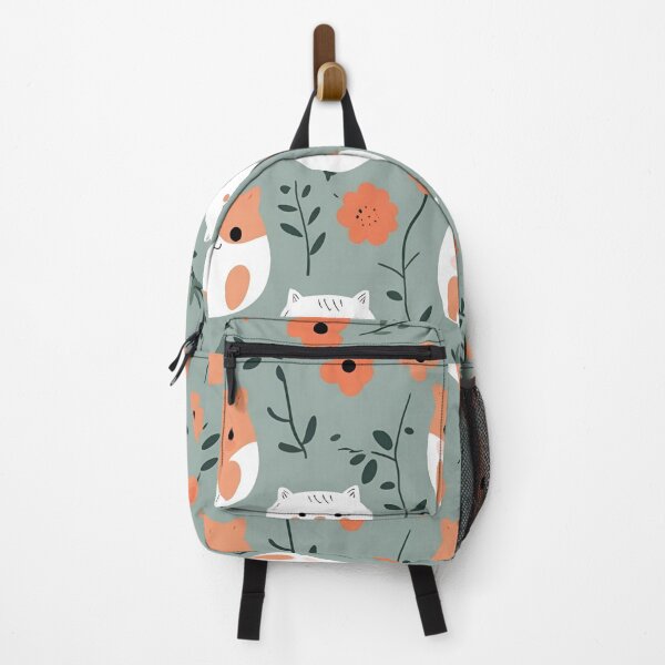Item preview,  A Playful Cat and Floral Pattern designed and sold by SIRI722..