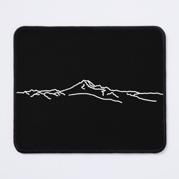 Item preview, Minimalist Line Drawing of Mount Baker (Washington) White designed and sold by Cecil Bee.