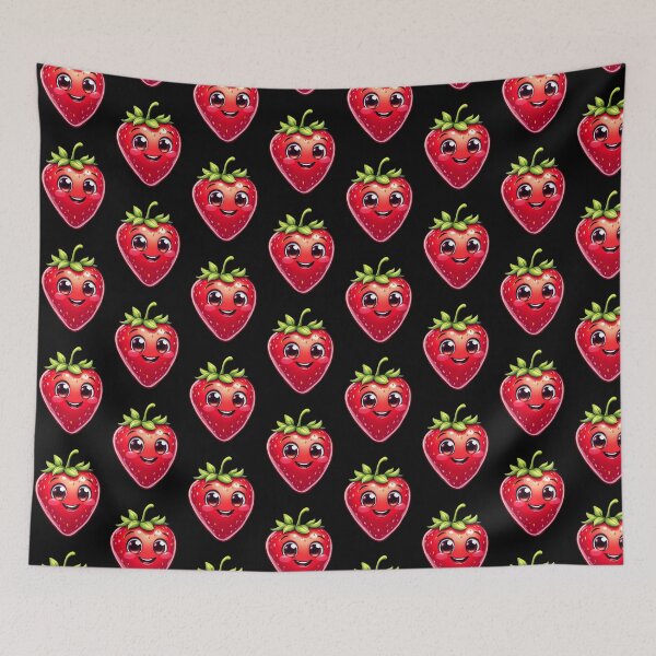 Item preview, Happy Strawberry Face designed and sold by roxysnextgenart.