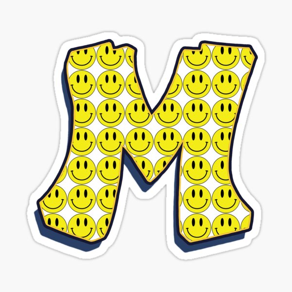 Letter M - Smile Sticker