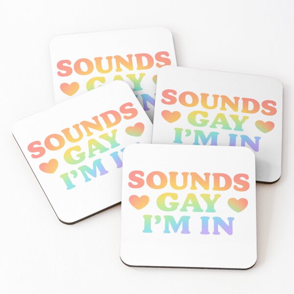 Item preview, ? Sounds Gay I’m In – Pastel Pride Quote designed and sold by Berryjam-Vibes l.