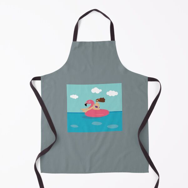 Item preview, Beautiful woman swimming on an inflatable ring with pink flamingos. Flat vector illustration. designed and sold by OlhaBondarenko.