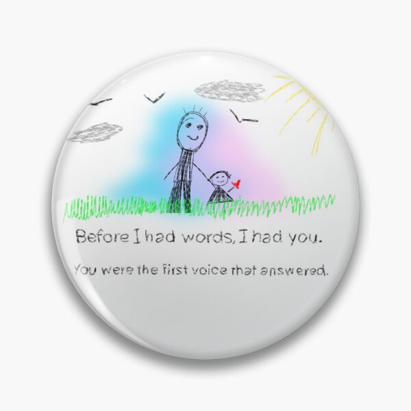 Item preview, My First Voice Was Yours – Crayon Father’s Day Memory designed and sold by ArtfulEscapes25.