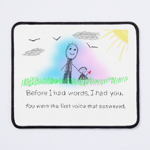 Item preview, My First Voice Was Yours – Crayon Father’s Day Memory designed and sold by ArtfulEscapes25.