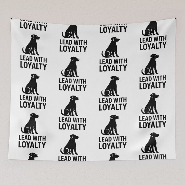 Item preview, LEAD WITH LOYALTY designed and sold by TheWonkyEaselCo.