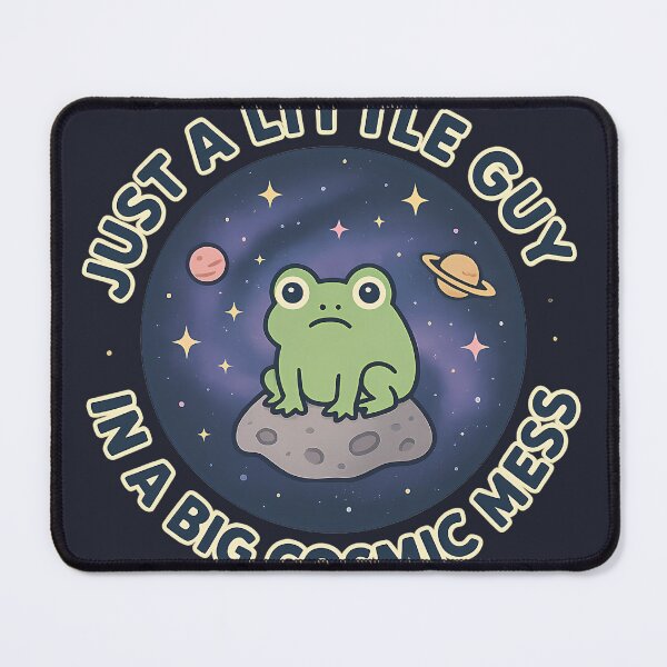 Item preview, Just a Little Guy in a Big Cosmic Mess – Frog in Space designed and sold by Soft Spiral Society.