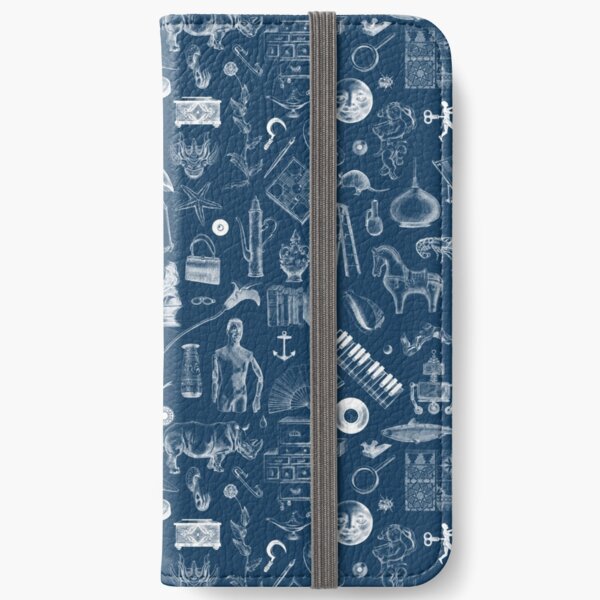 Victoria Contreras Flores OBJETARIO_2 (blue) Fundas tarjetero para iPhone