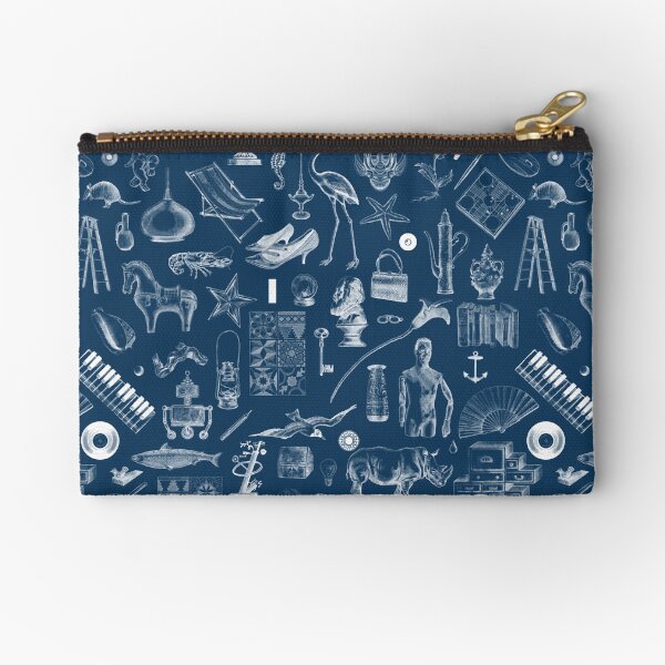 Victoria Contreras Flores OBJETARIO_2 (blue) Zipper Pouch