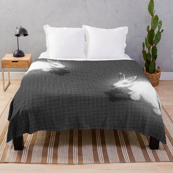 Item preview, Glowing rabbits - retro halftone bunny art designed and sold by meliodaria.