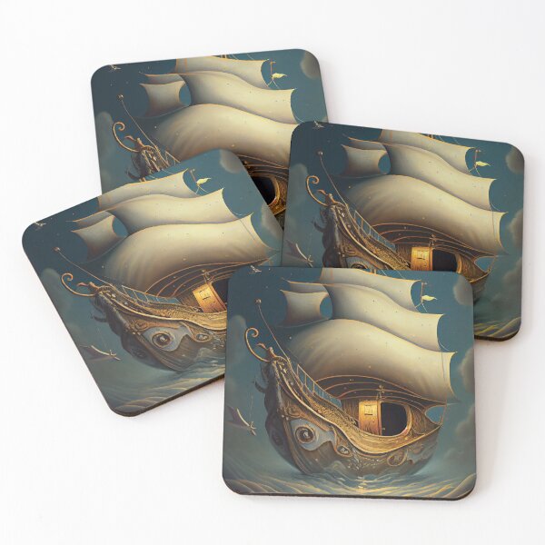Item preview, Dream Weaver: Mystical Sailing Vessel designed and sold by ShadowAndSlate.