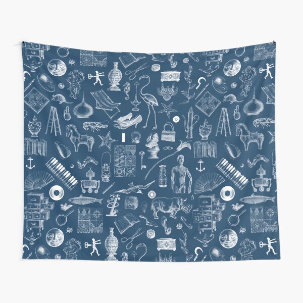 Victoria Contreras Flores OBJETARIO_2 (blue) Tela decorativa