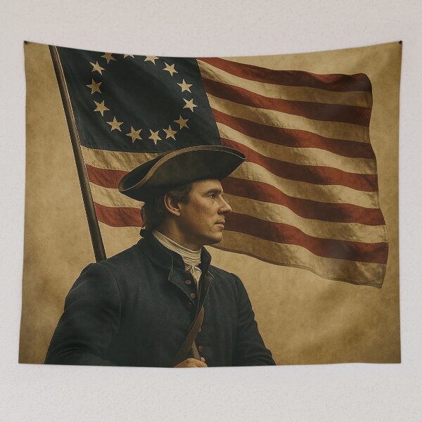 Item preview, "The First Flag Raised" designed and sold by Sartawsky.