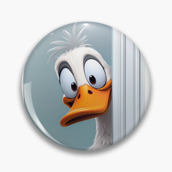 Item preview, Cheeky Duck Peek: Playful Cartoon Duckling Popping Around the Corner designed and sold by Heather Renees Designs.