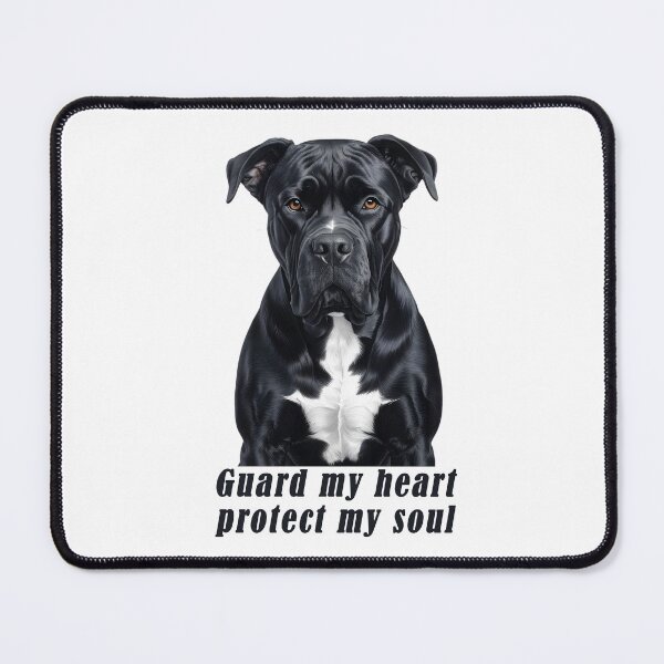 Item preview, Black Cane Corso - Guard my heart designed and sold by Pawtraitvibes.