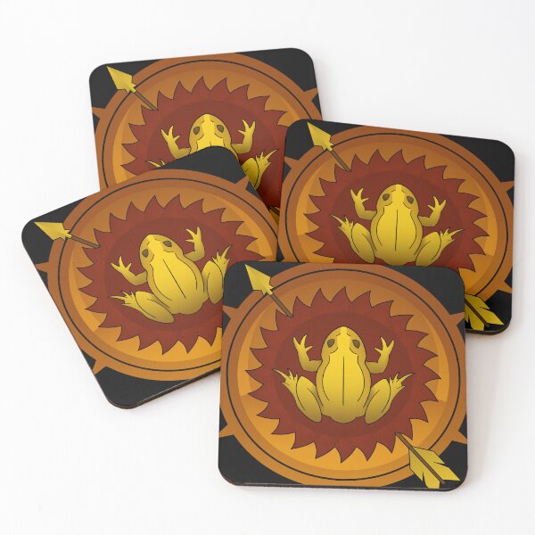 Item preview, Red Sun and Golden Arrow Frog Design - No background designed and sold by HighwaterArt.
