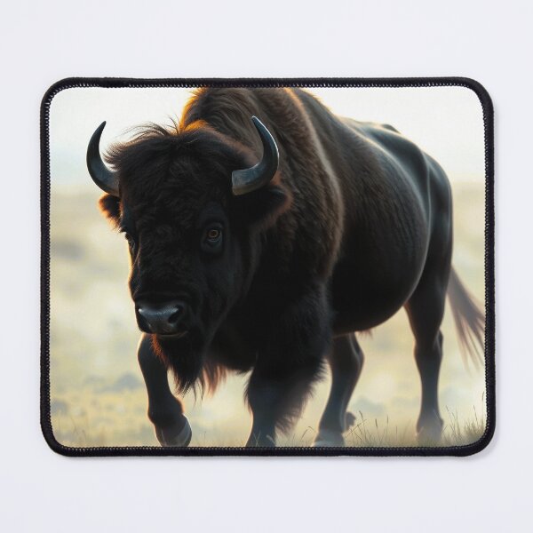 Item preview, Bison in Morning Mist designed and sold by CTM ArtStudio.