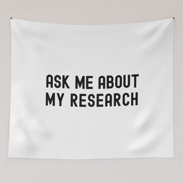 Item preview, Ask Me About My Research | Science Geek | Research Lover | Funny Graduate Student | Funny Science Laboratory designed and sold by jadedscientist.