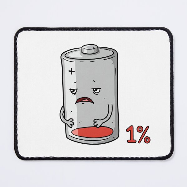 Item preview, Drained 1% Battery designed and sold by Owcomm.