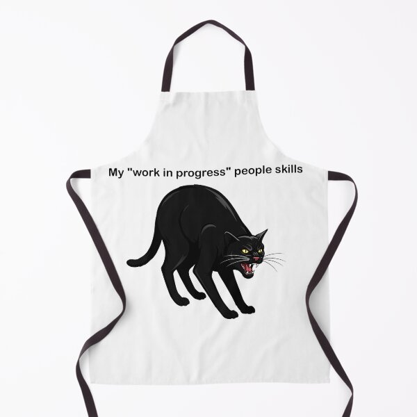 Item preview, My "Work in Progress" People Skills - Angry Cat designed and sold by Owcomm.