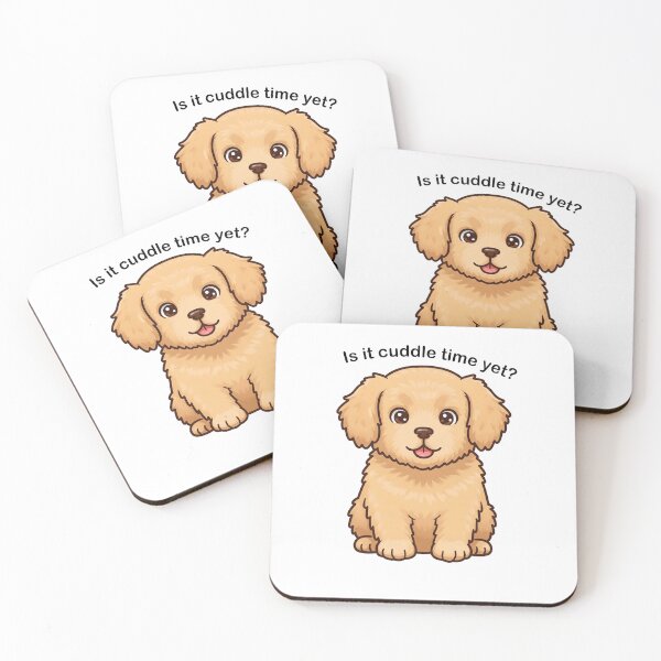 Item preview, Is It Cuddle Time Yet? - Adorable Golden Retriever Puppy designed and sold by Owcomm.