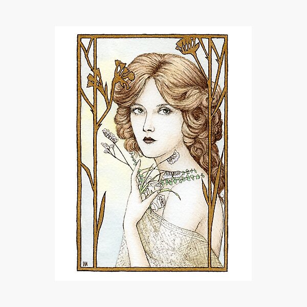 Aperçu de l'œuvre Statice et eucalyptus créée et vendue par Groovy Gilded Age.