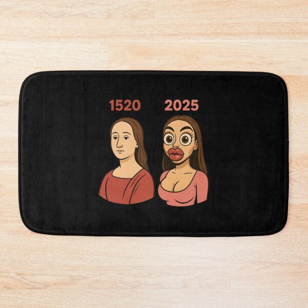Item preview, Funny Beauty Standards Comparison Meme – 1520 vs 2025 Cartoon Art designed and sold by DrawHandArt.