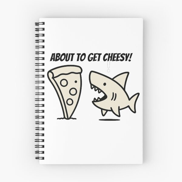 Item preview, About To Get Cheesy - Shark & Pizza Fun designed and sold by Owcomm.
