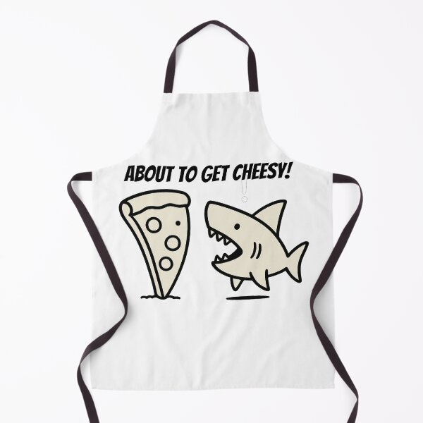 Item preview, About To Get Cheesy - Shark & Pizza Fun designed and sold by Owcomm.