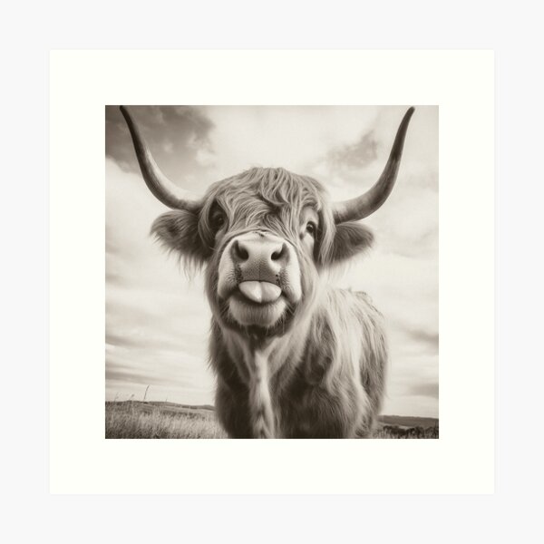 Item preview, Cheeky Highland Cow  designed and sold by wildtribe.