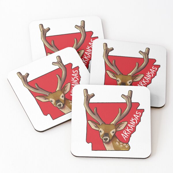 Item preview, Arkansas State Mammal - White-Tailed Deer designed and sold by littlealiart.