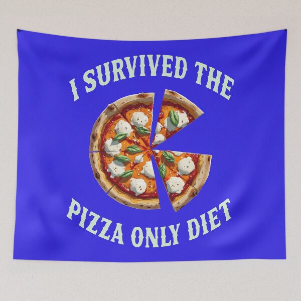 Item preview, I SURVIVED THE PIZZA ONLY DIET 1 designed and sold by DigitalandPhoto.