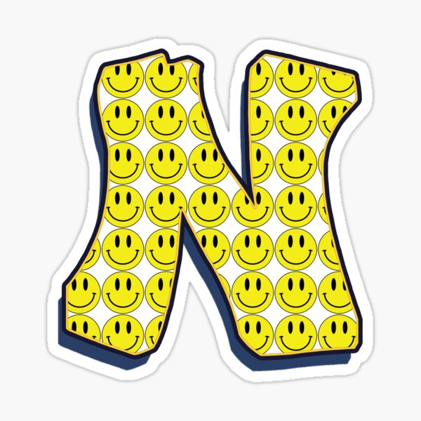 Letter N - Smile Sticker