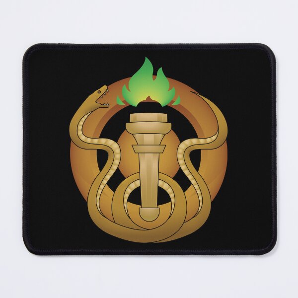 Item preview, Snake with Green Fire Design designed and sold by HighwaterArt.