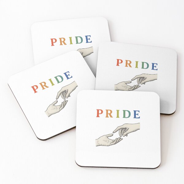 Item preview, PRIDE Rainbow Gradient – Vintage Hands Touching LGBTQ Minimal Art designed and sold by MVNV.
