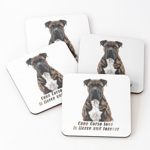 Item preview, Fierce and Forever – Brindle Cane Corso Love designed and sold by Pawtraitvibes.