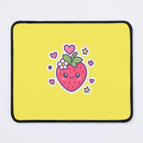 Item preview, Cute Kawaii Strawberry – Pastel Pop Culture Style designed and sold by SweetBitsArt.