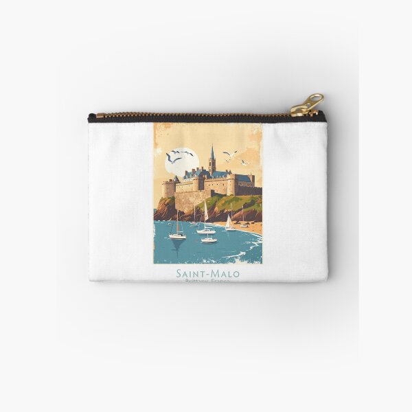 Item preview, Saint-Malo Coastal Fortress – Brittany France Vintage Retro Sailing Poster designed and sold by pod24.