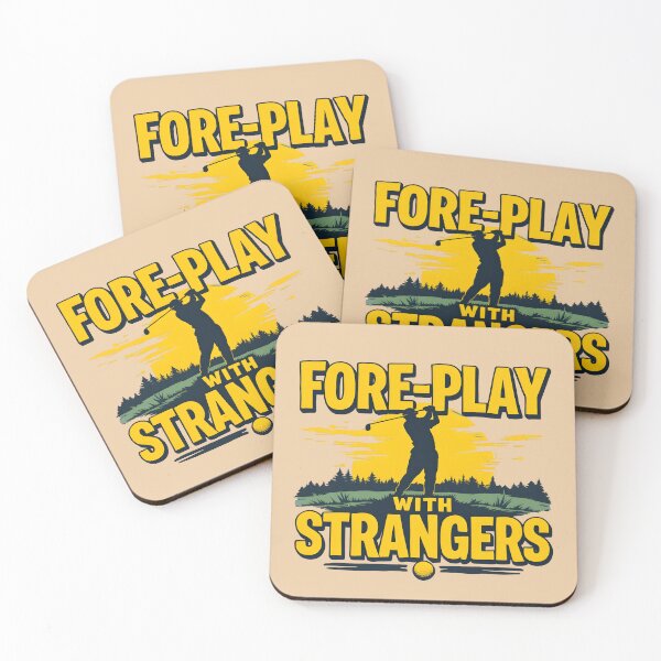 Item preview, Fore-Play With Strangers Golf Pun designed and sold by HeadTurningArt.
