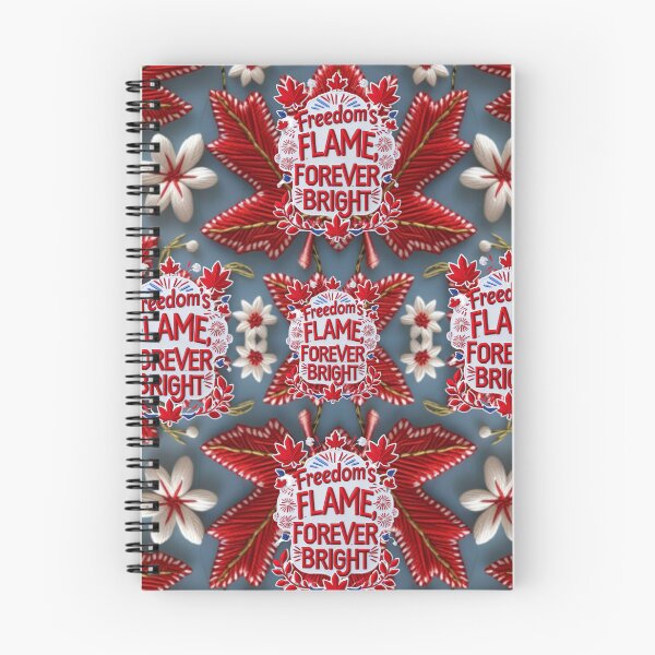 Item preview, Freedom’s Flame Forever Bright Canadian Embroidered Patch designed and sold by ArtDesignTp.