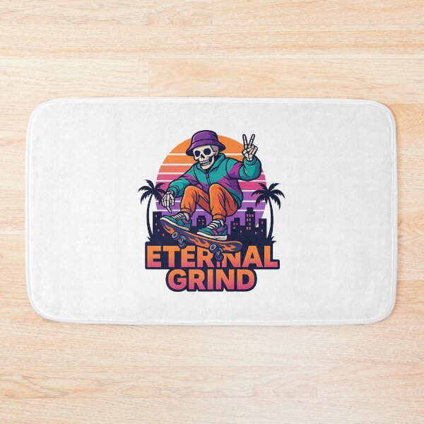 Item preview, Retro Skeleton Skater – Eternal Grind designed and sold by FBA.