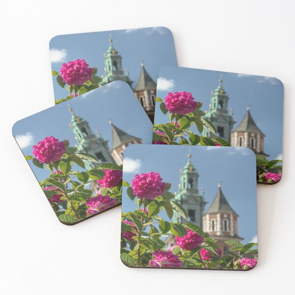 Item preview, Pink Peonies and Wawel Castle – Spring Floral Architecture Print designed and sold by City and Nature in the Lens.