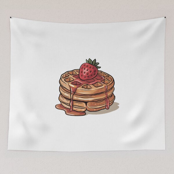 Item preview, waffles with strawberry designed and sold by jkrphoto.