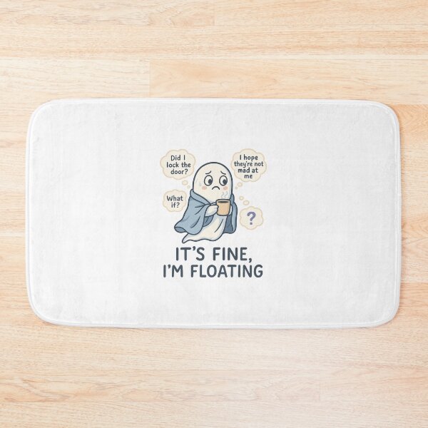Item preview, Anxious Little Ghost – It’s Fine, I’m Floating designed and sold by FBA.