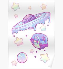 kawaii space Poster